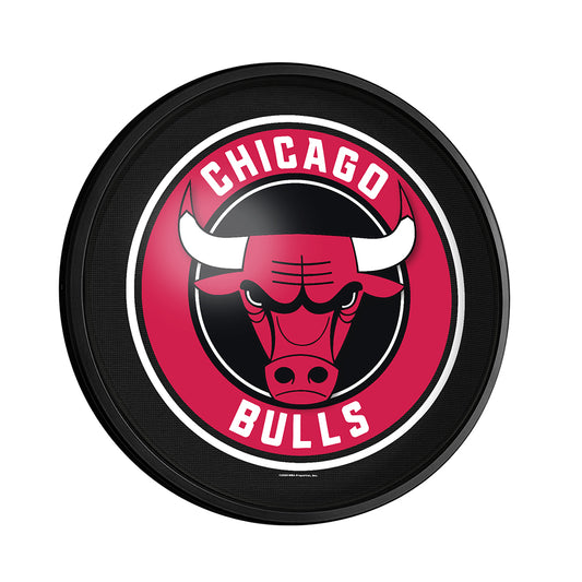 Chicago Bulls Slimline Round Lighted Wall Sign
