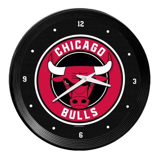 Chicago Bulls Ribbed Wall Clock