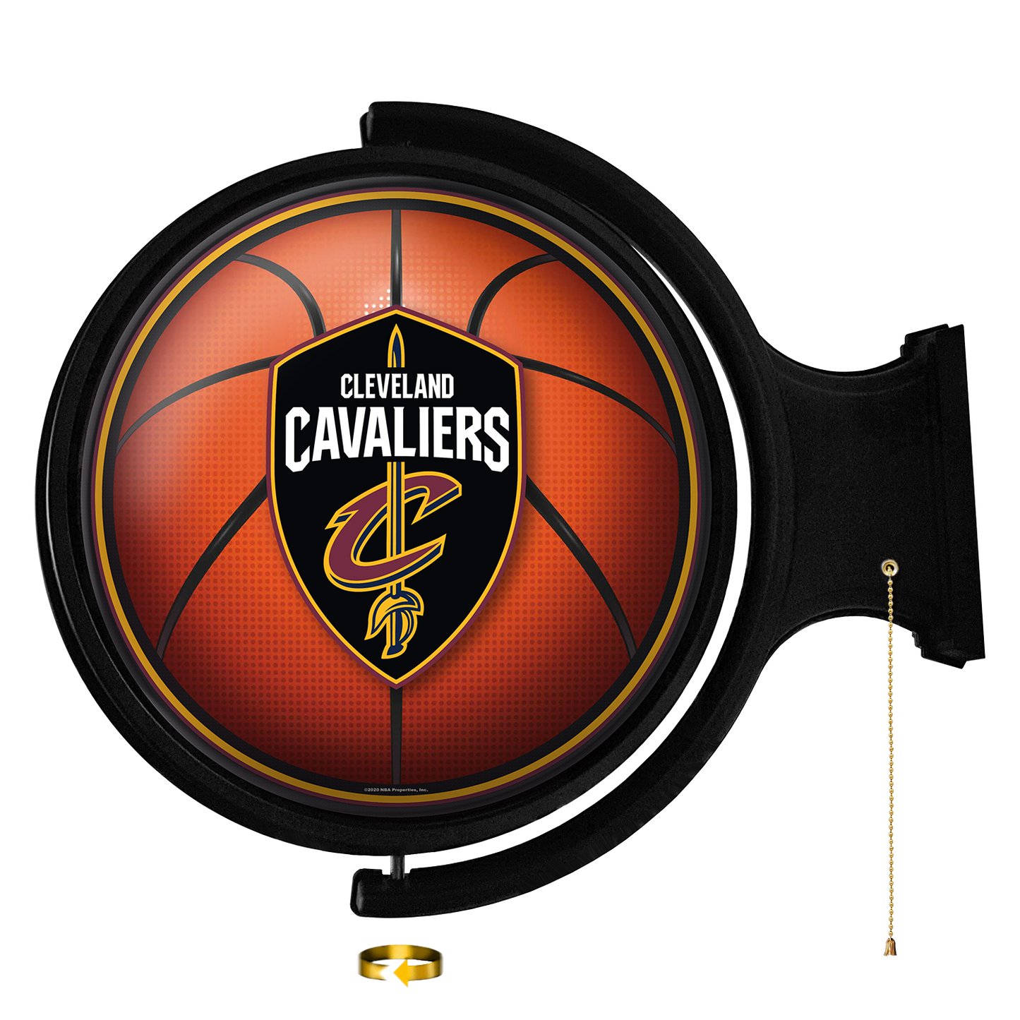 Cleveland Cavaliers Round Basketball Rotating Wall Sign