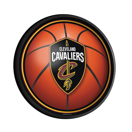 Cleveland Cavaliers Basketball Slimline Round Lighted Wall Sign