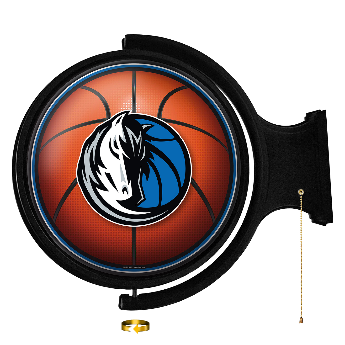 Dallas Mavericks Round Basketball Rotating Wall Sign