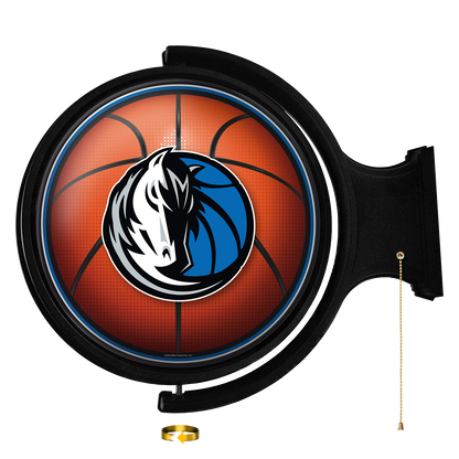 Dallas Mavericks Round Basketball Rotating Wall Sign