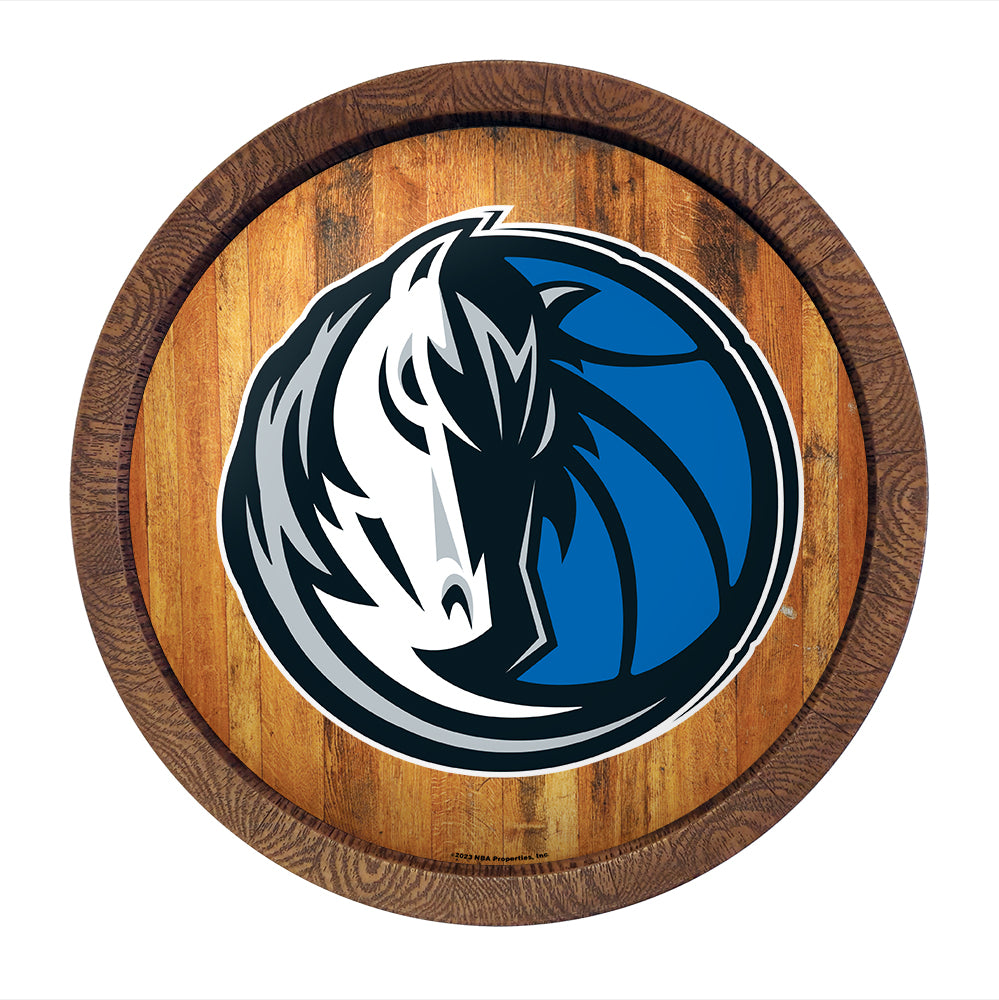 Dallas Mavericks Barrel Top Sign