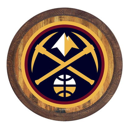 Denver Nuggets Barrel Top Sign