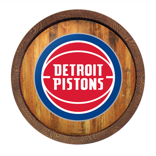 Detroit Pistons Barrel Top Sign