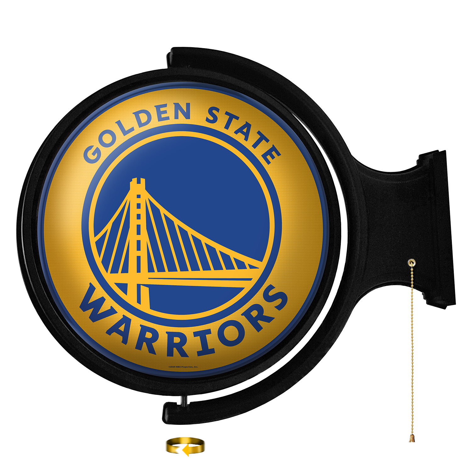 Golden State Warriors Round Rotating Wall Sign