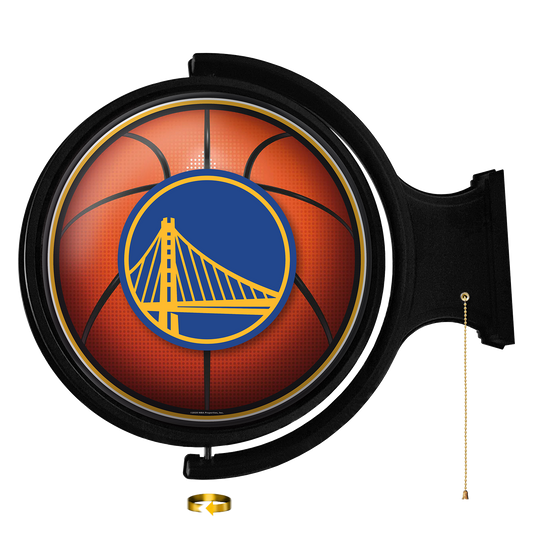 Golden State Warriors Round Basketball Rotating Wall Sign