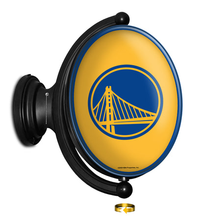 Golden State Warriors Oval Rotating Wall Sign
