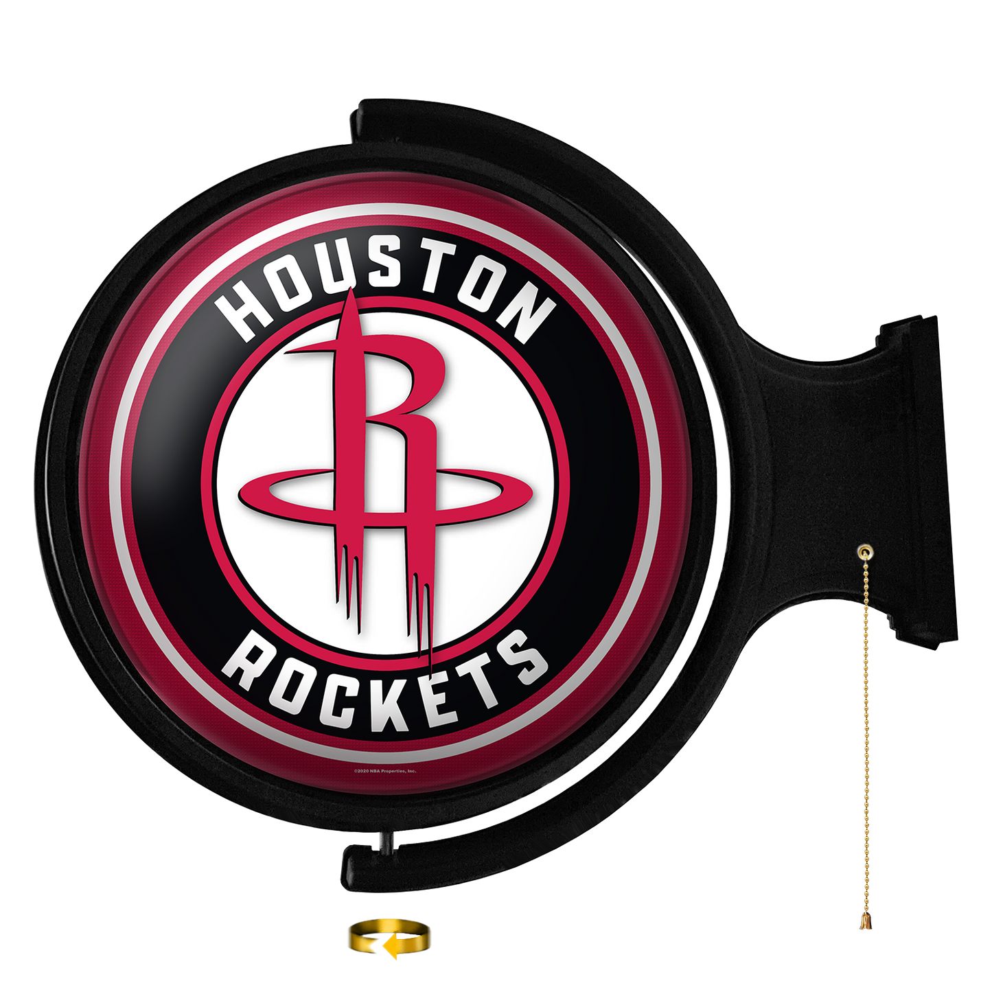 Houston Rockets Round Rotating Wall Sign