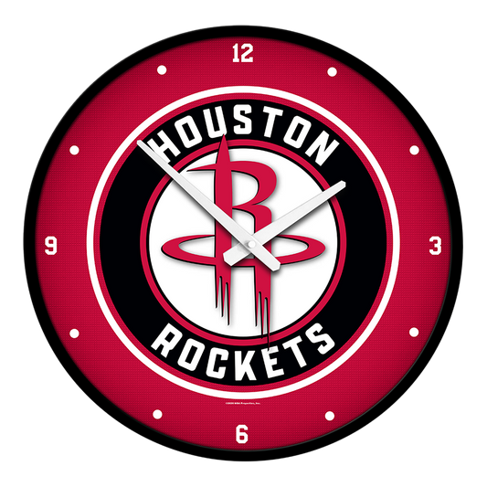 Houston Rockets Round Wall Clock