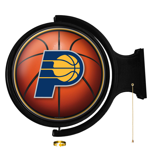 Indiana Pacers Round Basketball Rotating Wall Sign