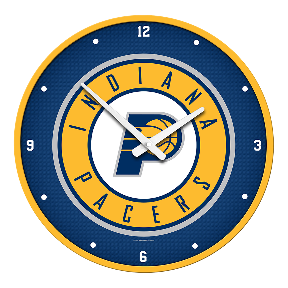 Indiana Pacers Round Wall Clock