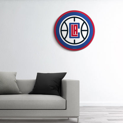Los Angeles Clippers Modern Disc Wall Sign Room View