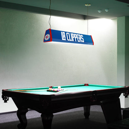 Los Angeles Clippers Standard Pool Table Light Room View