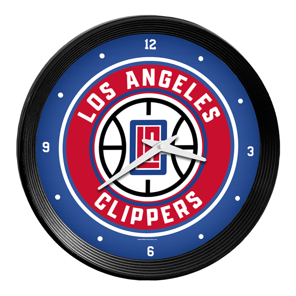 Los Angeles Clippers Ribbed Wall Clock