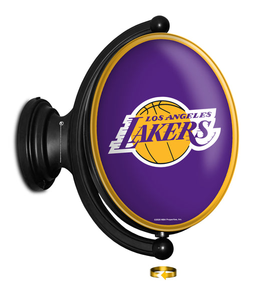 Los Angeles Lakers Oval Rotating Wall Sign