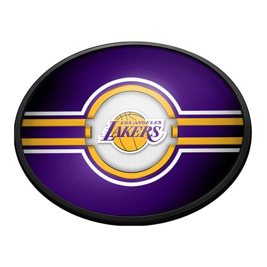 Los Angeles Lakers Slimline Oval Lighted Wall Sign
