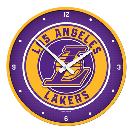 Los Angeles Lakers Round Wall Clock