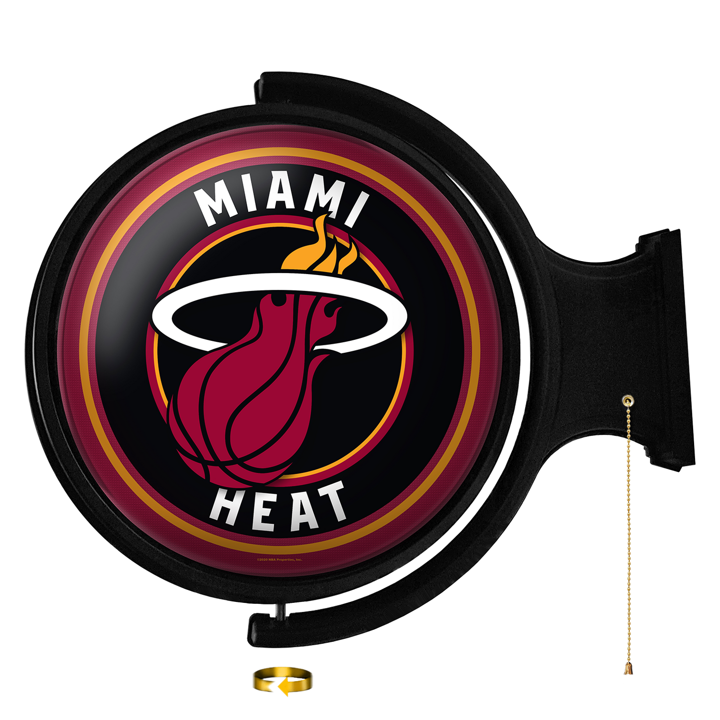 Miami Heat Round Rotating Wall Sign