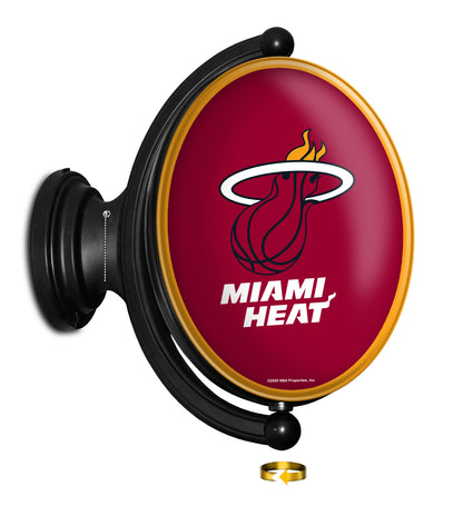 Miami Heat Oval Rotating Wall Sign