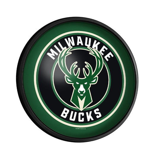 Milwaukee Bucks Slimline Round Lighted Wall Sign