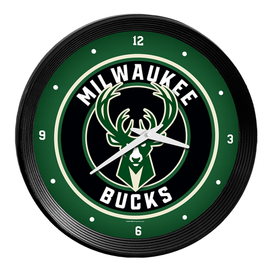 Milwaukee Bucks Ribbed Wall Clock