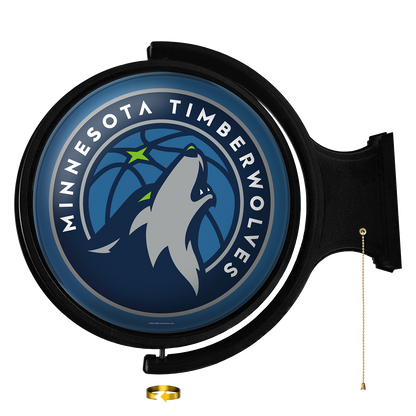 Minnesota Timberwolves Round Rotating Wall Sign