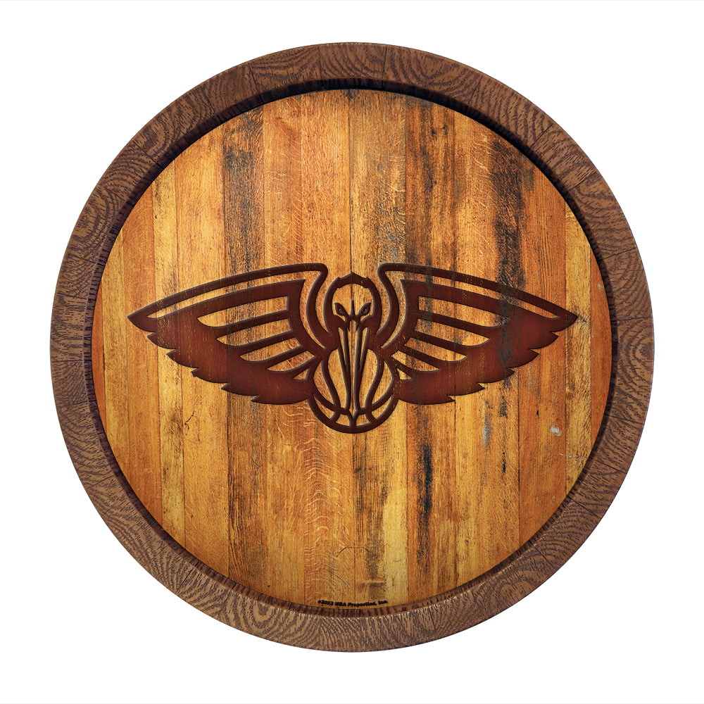 New Orleans Pelicans Branded Barrel Top Sign