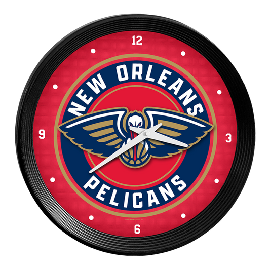 New Orleans Pelicans Ribbed Wall Clock