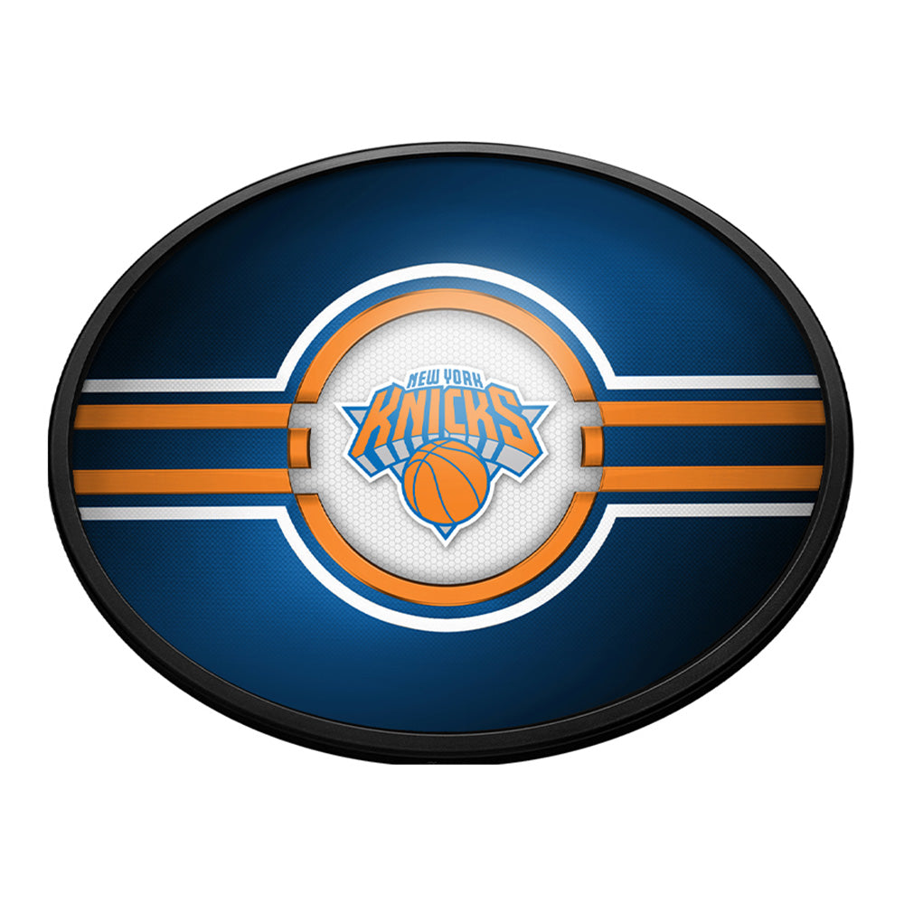 New York Knicks Slimline Oval Lighted Wall Sign