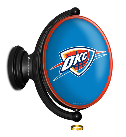 Oklahoma City Thunder Oval Rotating Wall Sign