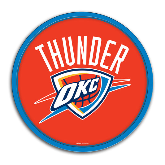Oklahoma City Thunder Modern Disc Wall Sign