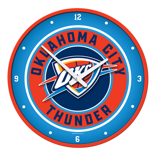 Oklahoma City Thunder Round Wall Clock