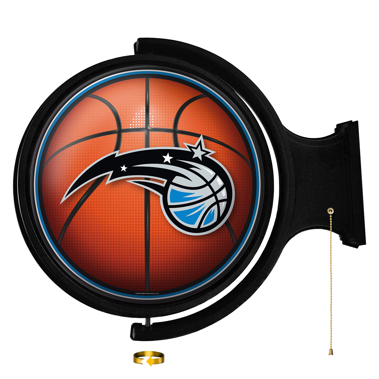 Orlando Magic Round Basketball Rotating Wall Sign