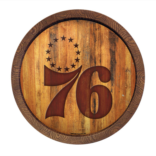 Philadelphia 76ers Branded Barrel Top Sign