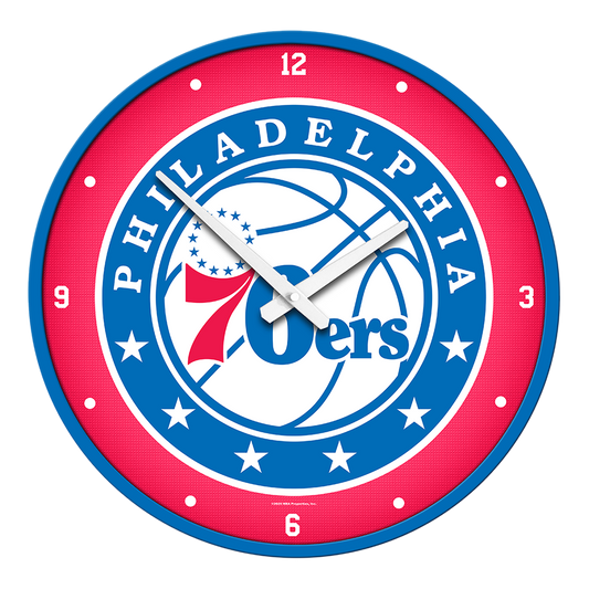 Philadelphia 76ers Round Wall Clock