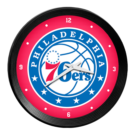 Philadelphia 76ers Ribbed Wall Clock