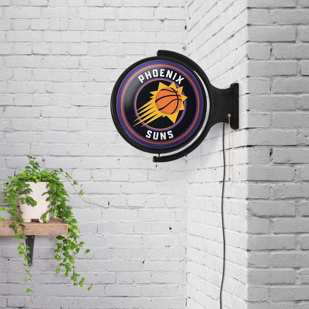 Phoenix Suns Round Rotating Wall Sign Room View