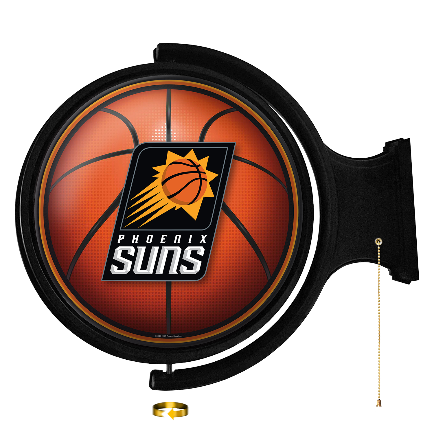 Phoenix Suns Round Basketball Rotating Wall Sign