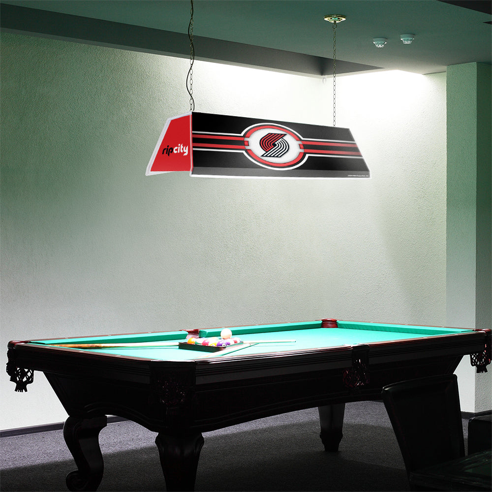 Portland Trail Blazers Edge Glow Pool Table Light Room View