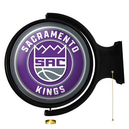 Sacramento Kings Round Rotating Wall Sign