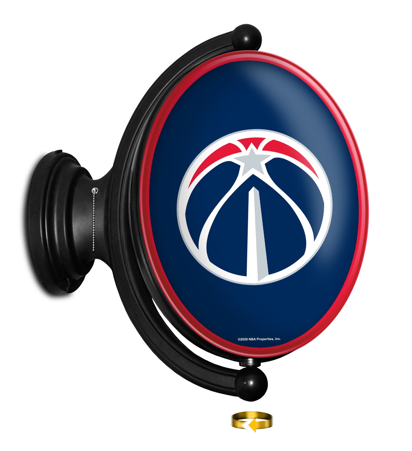 Washington Wizards Oval Rotating Wall Sign