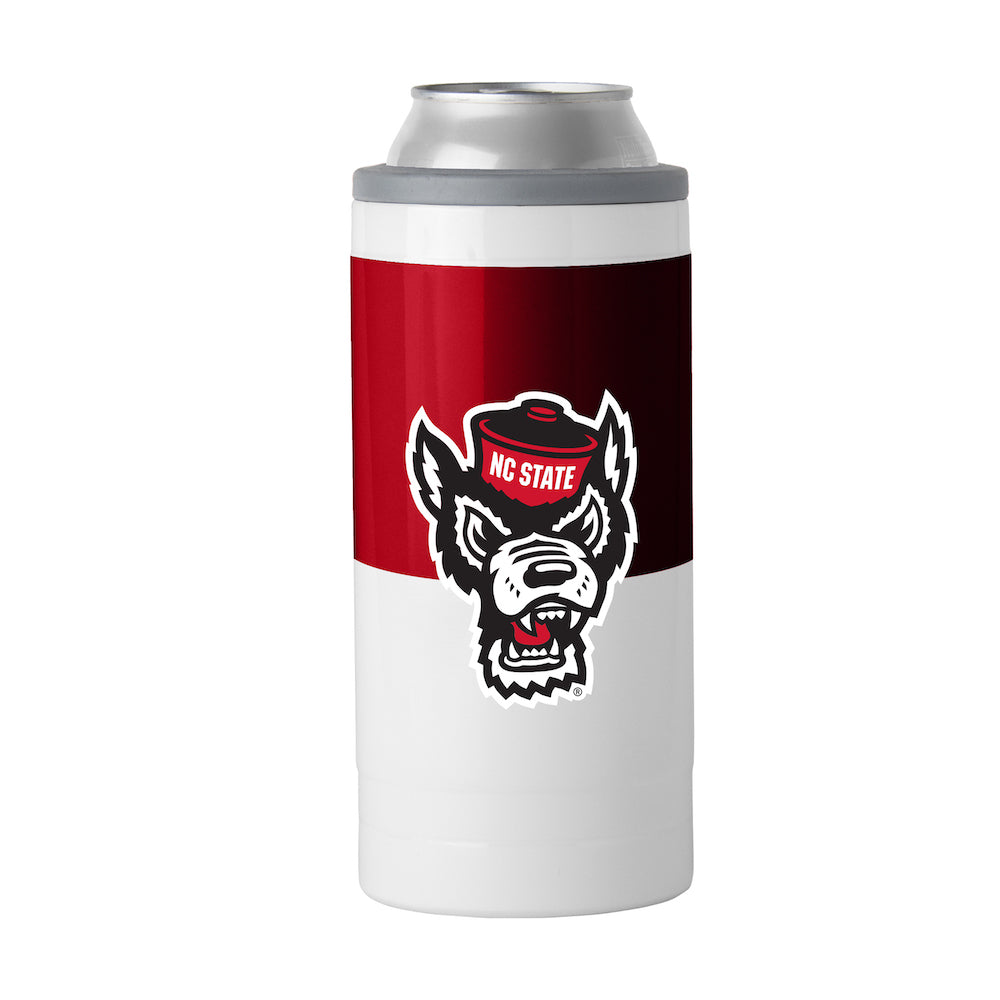 NC State Wolfpack colorblock slim can coolie