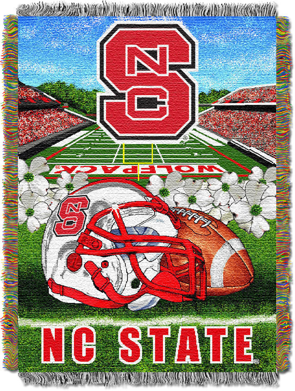 NC State Wolfpack woven home field tapestry