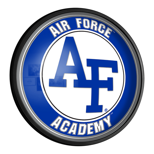 Air Force Falcons Slimline Round Lighted Wall Sign