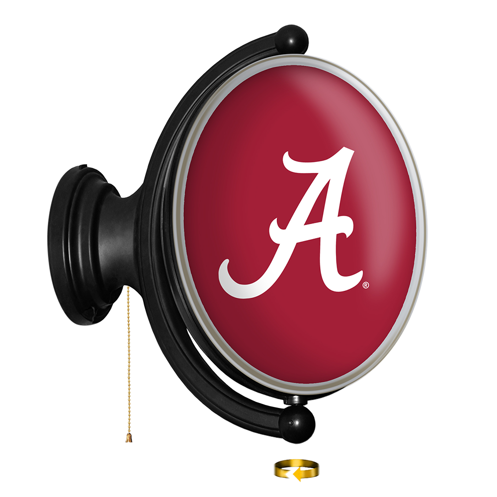 Alabama Crimson Tide Oval Rotating Wall Sign