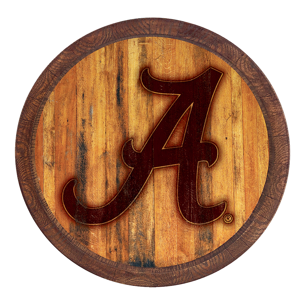 Alabama Crimson Tide Branded Barrel Top Sign