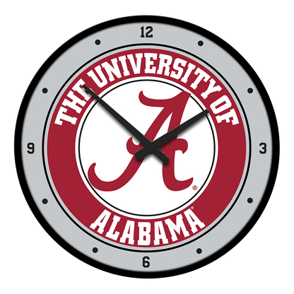 Alabama Crimson Tide Round Wall Clock