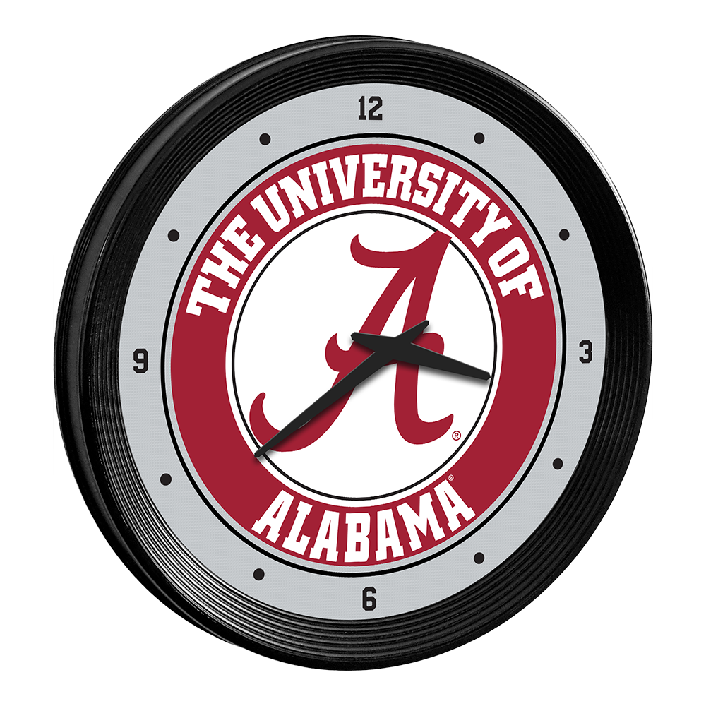 Alabama Crimson Tide Ribbed Wall Clock