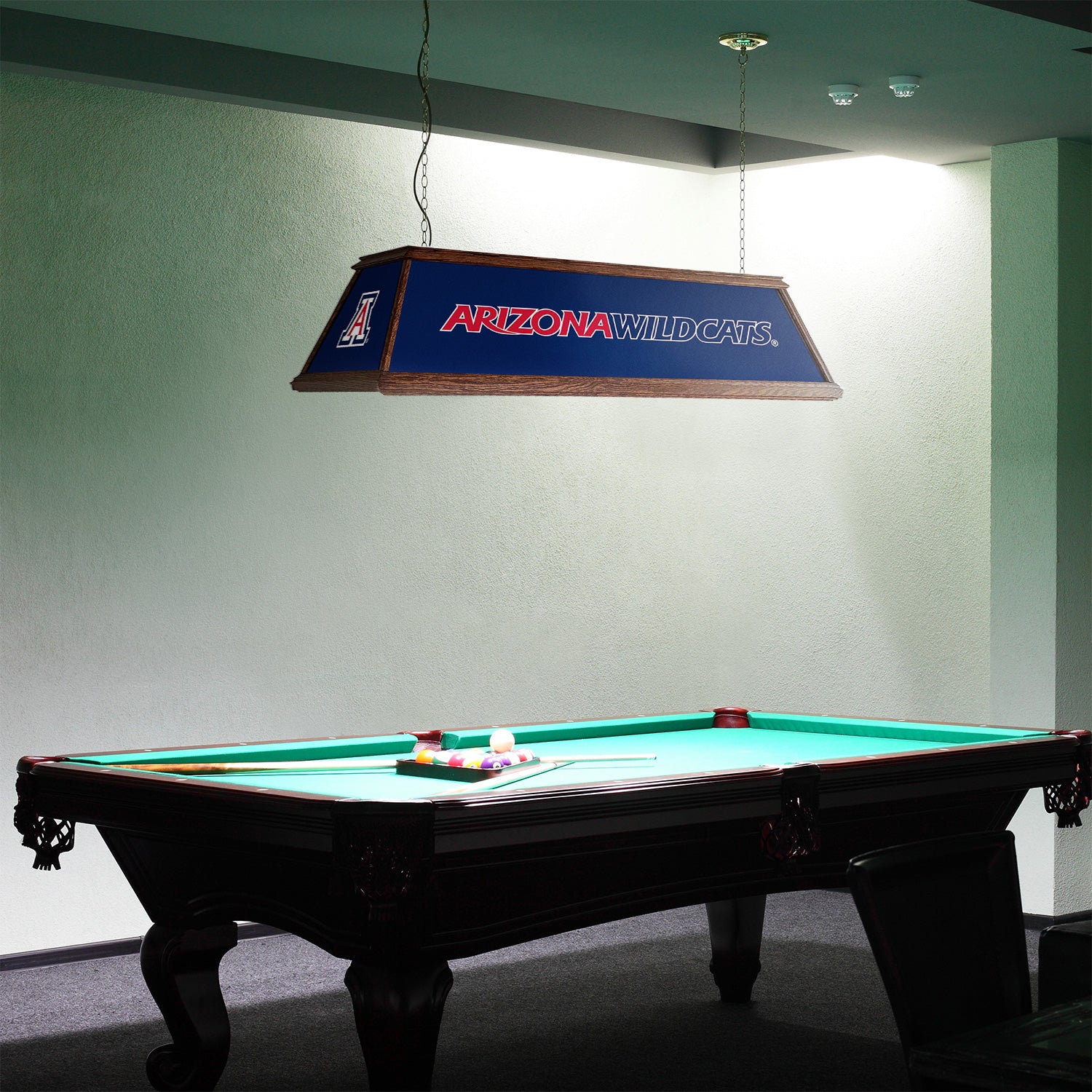 Arizona Wildcats Premium Pool Table Light Room View